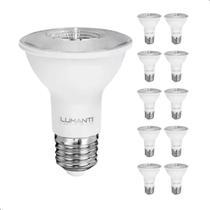 Kit 10 lâmpadas Led Par20 6,5w Bivolt Branco Quente 3000k