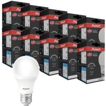 Kit 10 Lâmpadas Led Pêra 9W Bivolt Branco 6500K Branco 6500K