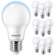 Kit 10 Lâmpadas Led Philips Bulbo 9W Branco Frio 6500K E27