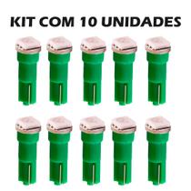 Kit 10 Lâmpadas Led Pinguinho T5 Painel Velocímetro Carro Moto