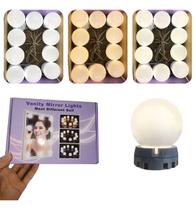 Kit 10 Lâmpadas LED Regulável para Espelhos Maquiagem e Self..