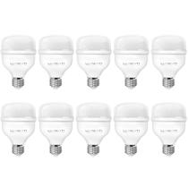 Kit 10 Lâmpadas Led Super Bulbo 20w Alta Potência Bivolt Branco Frio