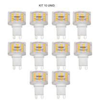 Kit 10 lâmpadas led taschibra g9 compact 3,5w autovolt 2200k Kit 10 lâmpadas led taschibra g9 compact 3,5w autovolt 2200k