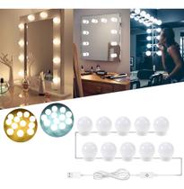 Kit 10 Lampadas Luz Camarim 3 Cores Led Auto-colantes Bivolt Kit 10 Lampadas Luz Camarim 3 Cores Led Auto-colantes Bivolt