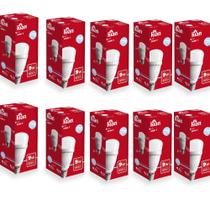 Kit 10 Lâmpadas Modelo Mini T Kian 9w 3000/6000k Bivolt