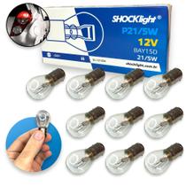 Kit 10 Lâmpadas Original Pisca Seta Freio 2 Polos 12v Bay15d