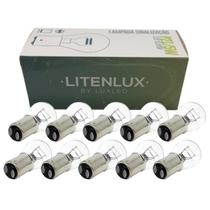 Kit 10 Lâmpadas P215W 12V 21w 2 Polos Luz De Freio Lanterna Bay15d 12v Kit 10 Lâmpadas P215W 12V 21w 2 Polos Luz De Freio Lanterna Bay15d 12v