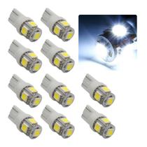 Kit 10 Lâmpadas Pingo T10 5 LEDs Automotiva W5W 12V 6000k Branco Farol Lanterna Placa Mala Teto Kit 10 Lâmpadas Pingo T10 5 LEDs Automotiva W5W 12V 6000k Branco Farol Lanterna Placa Mala Teto
