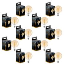 Kit 10 Lâmpadas Retro Vintage G95 4w Filamento 2200k Volter Kit 10 Lâmpadas Retro Vintage G95 4w Filamento 2200k Volter