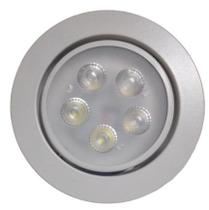 Kit 10 lâmpadas Spot LED 5W embutir redonda bco quente Bivol