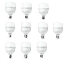 kit 10 Lâmpadas Super Bulbo Alta Potência LED 30W BrancoFrio