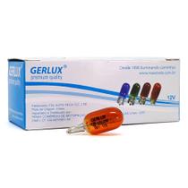 Kit 10 Lâmpadas T10 12V Laranja Âmbar Inmetro Gerlux Lanterna Meia Luz Farolete Luz de Presença Melhor Custo Benefício