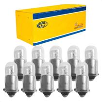 Kit 10 Lampadas T4w 69 12v 4w Ba9s Magneti Marelli Kit 10 Lampadas T4w 69 12v 4w Ba9s Magneti Marelli