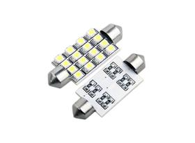 Kit 10 Lâmpadas Torpedo 16 Leds 42Mm