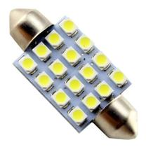 Kit 10 Lâmpadas Torpedo 16 Leds Super Branco Teto P/ Malas