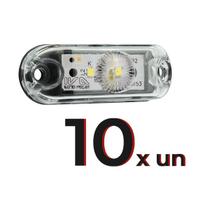 Kit 10 Lanternas De Placa Degrau Caminhão Baú Led Bivolt Kit 10 Lanternas De Placa Degrau Caminhão Baú Led Bivolt
