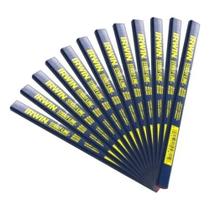 Kit 10 Lápis Carpinteiro Irwin Azul Marceneiro Pedreiro Obra