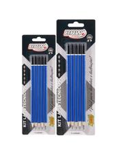 Kit 10 Lápis Técnico Graduado Desenho Hb, 2b, 4b, 6b E 8b Brw