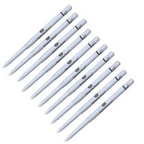 Kit 10 Lapiseiras Retrátil Lápis Branco para Olhos e Marcação Design Expressão Facial Branco Hintz