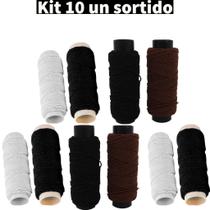 Kit 10 Lastex Fio Elástico 10 Metros Unidade 350Tex