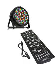 KIt 10 Led Par Slim 64 Rgbwa 60 Leds 3w + Dmx 512