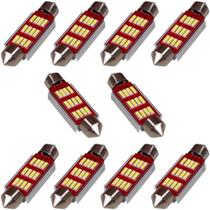 Kit 10 Led Torpedo Canbus Canceller 6000k 10w 3030 31 mm Tipo de Conector:Torpedo Kit 10 Led Torpedo Canbus Canceller 6000k 10w 3030 31 mm Tipo de Conector:Torpedo
