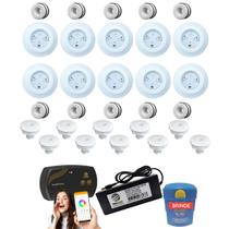 Kit 10 Leds 9w Ilumina Piscina - Smartlux +Disp 50mm E Nicho