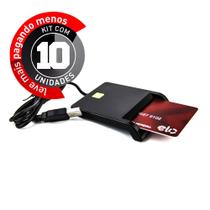 Kit 10 Leitor de Cartão Inteligente, Certificado Digital - CIRILO CABOS