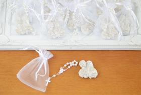 Kit 10 Lembranças Batizado Sagrada Família Casamento Decoração