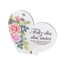 Kit 10 Lembranças Dia Das Mães Mdf Coração Frase