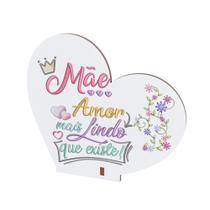 Kit 10 Lembranças Dia Das Mães Mdf Coração Frase