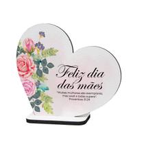 Kit 10 Lembranças Dia Das Mães Mdf Coração Provérbios Mulheres 8cmx8,7cm
