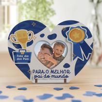 Kit 10 Lembranças Dia Dos Pais Mini Porta Retrato e Chaveiro Coração MDF Kit 10 Lembranças Dia Dos Pais Mini Porta Retrato e Chaveiro Coração MDF