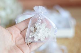 Kit 10 Lembranças Divino Esplendor Batizado Decoração Casamento Terço D117