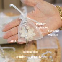 Kit 10 Lembranças Divino Esplendor Batizado Decoração Terço D117 Casamento Kit 10 Lembranças Divino Esplendor Batizado Decoração Terço D117 Casamento