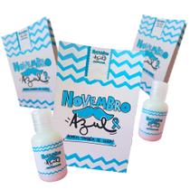 Kit 10 Lembrancinha Mimos Clientes Pacientes Sacolinha Hidratante Outubro rosa e Novembro azul