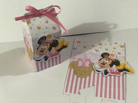 kit 10 Lembrancinhas Caixinha Milk MInnie Decoração