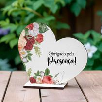 Kit 10 Lembrancinhas Decorativo Agradecimento Casamento Aniversário MDF - SignMaq