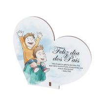 Kit 10 Lembrancinhas Dia Dos Pais Mdf Coração 8cmx8,7cm Kit 10 Lembrancinhas Dia Dos Pais Mdf Coração 8cmx8,7cm