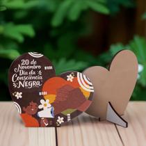 Kit 10 Lembrancinhas MDF Dia da Consciência Negra