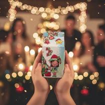 Kit 10 Lembrancinhas Natalinas Caixinha Milk Natal para festa de fim de ano Mimo