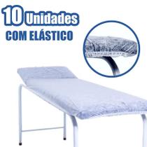 Kit 10 Lençol Descartável P/ Maca Com Elástico 200cmX90cm Kit 10 Lençol Descartável P/ Maca Com Elástico 200cmX90cm