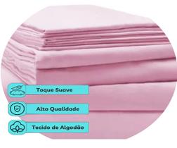 Kit 10 lençol King Superior Algodão Percal 180 Fios