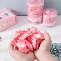 Kit 10 lencos mini toalhas de algodão comprimido portáteis em formato de doce