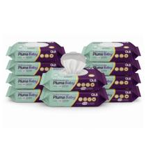 KIT 10 Lenços Umedecidas Pluma Baby Com 100 unidades