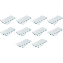 Kit 10 Lentes de Proteção Retangular 51x108mm Carbografite Tonalidade:Incolor Kit 10 Lentes de Proteção Retangular 51x108mm Carbografite Tonalidade:Incolor