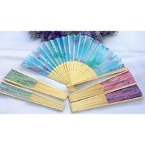 Kit 10 Leques Bambú Oriental Abanador Lembrançinha De Festa Kit 10 Leques Bambú Oriental Abanador Lembrançinha De Festa