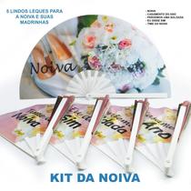 Kit 10 Leques Grande Personalizados Casamento Noiva Noivo