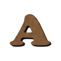 Kit 10 Letras a Mdf 3mm por 2,5cm de Altura Mdf Madeira