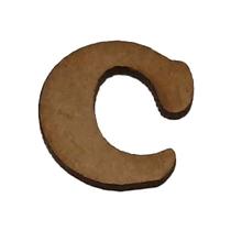 Kit 10 Letras C Mdf 3mm por 2,5cm de Altura Laser Mdf Madeira